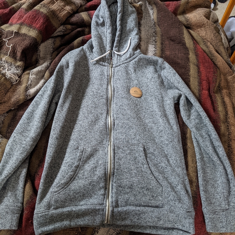 Quicksilver zip up hoodie